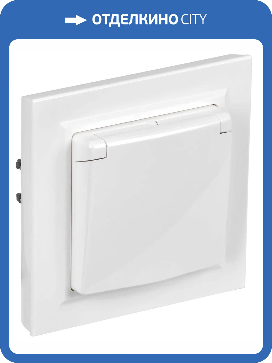 Розетка 1-местная с заземлением, шторками и крышкой IEK Brite BR-R16-16-44-K01-F-PRO белый фото 8