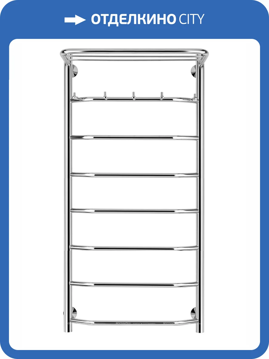 Полотенцесушитель электрический Secado Агата 4603777450045 1 КСП 100x40, R, хром фото 2