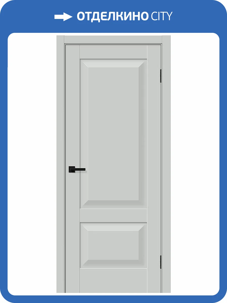 Межкомнатная дверь Bravo Прима-22 полотно Grey Silk 800x2000 фото 2