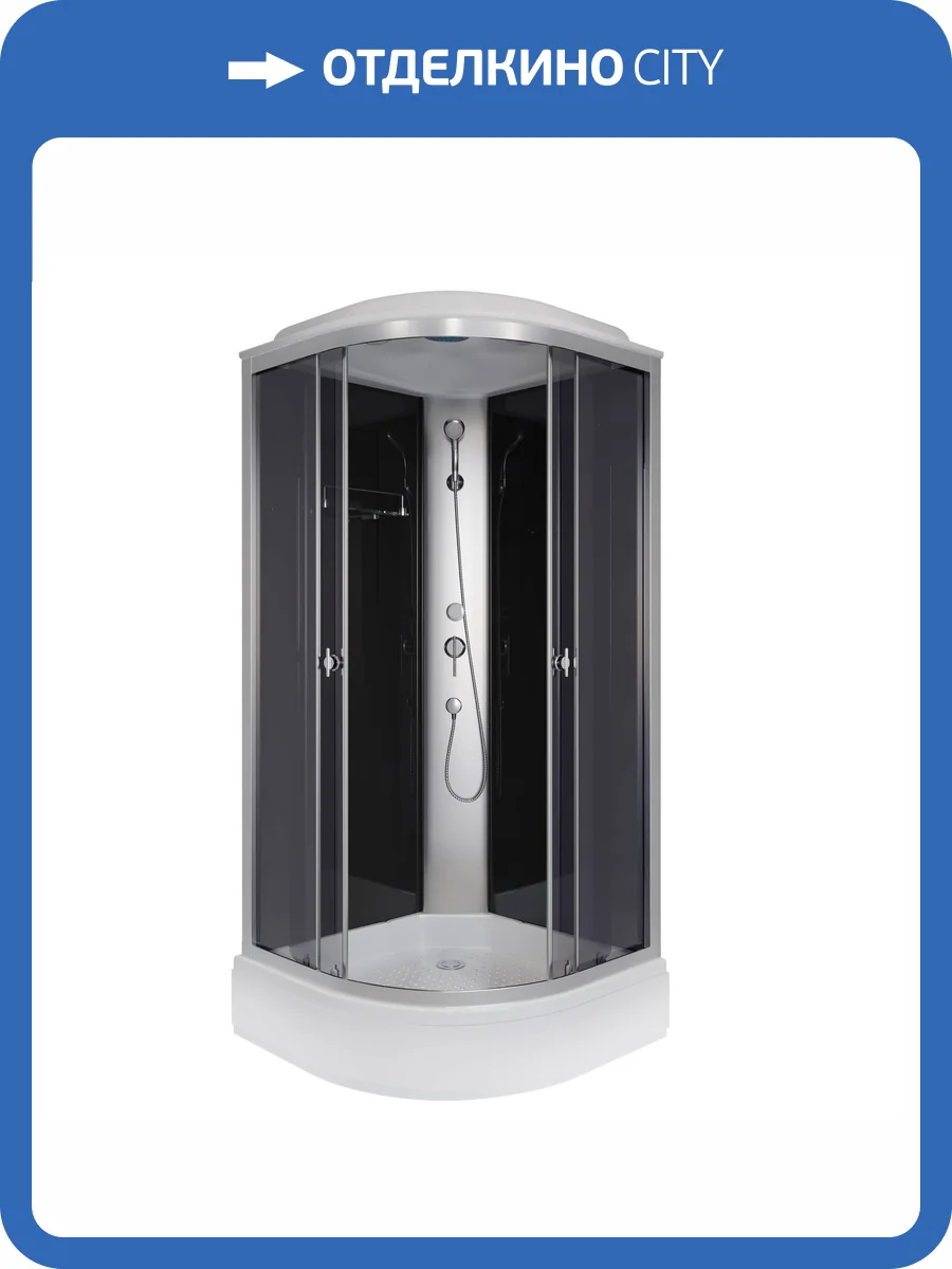 Душевая кабина Niagara Eco E90/26/TN 90x90x215 Универсальная, профиль Серебро, 4 места фото 9