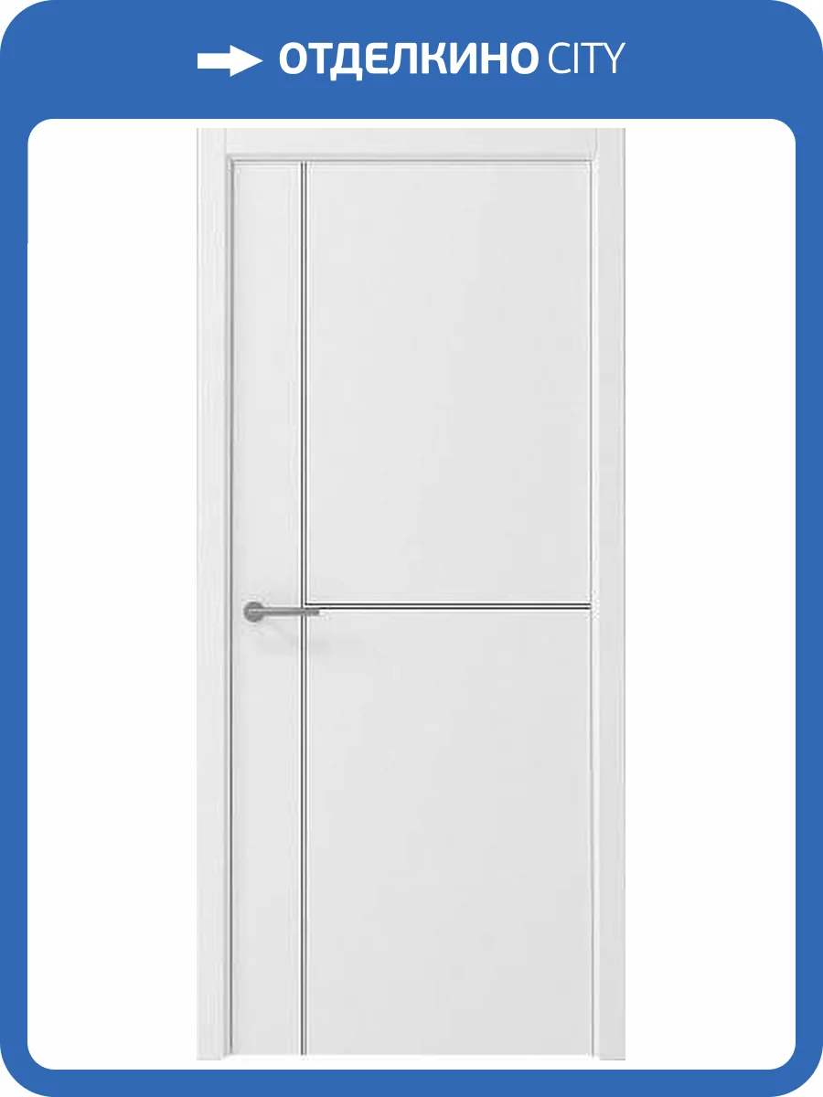 Межкомнатная дверь Albero Графика-3 полотно Белый 700x2000 фото 2