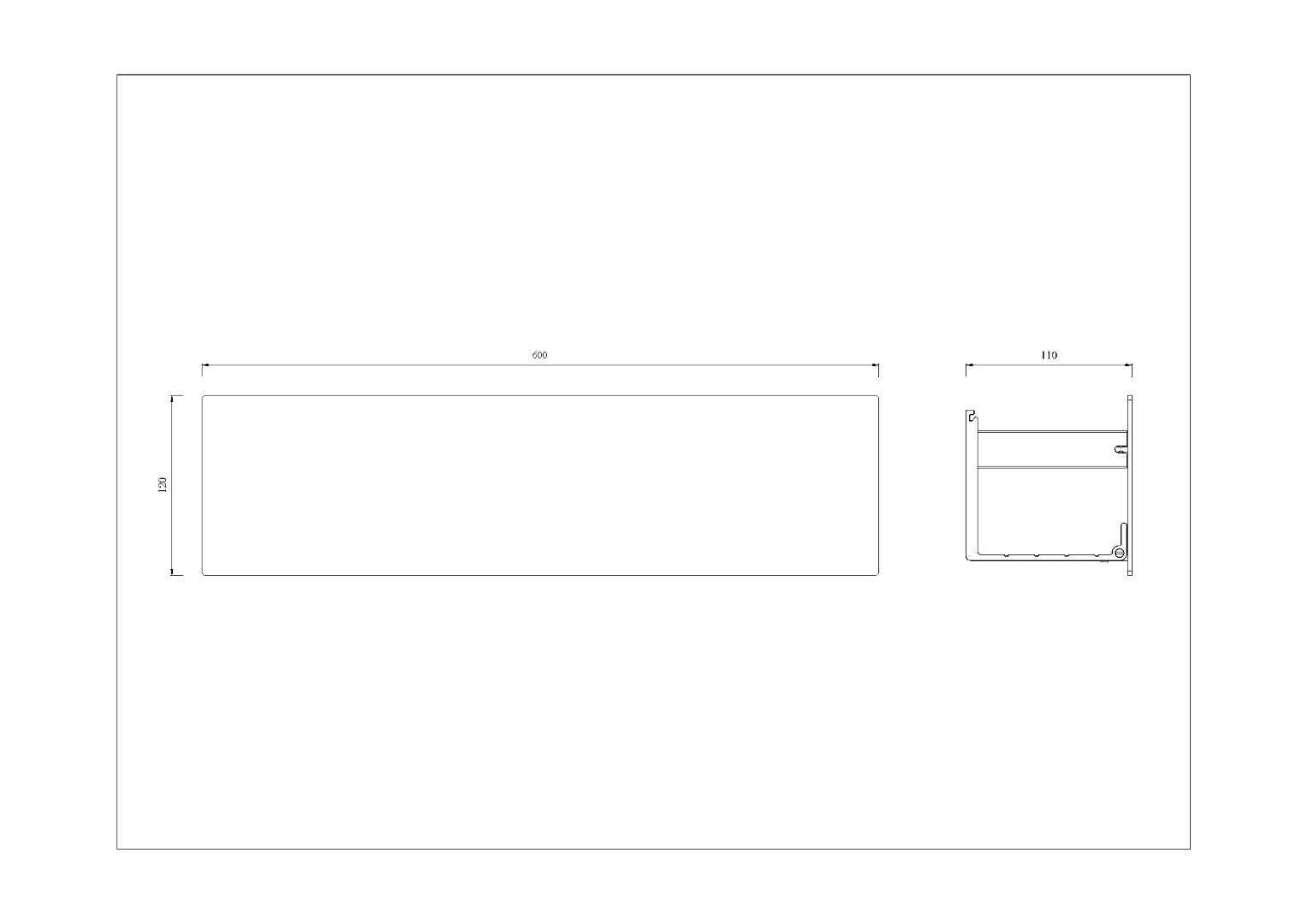 Полка Boheme 10966-W 60 см, White фото 2