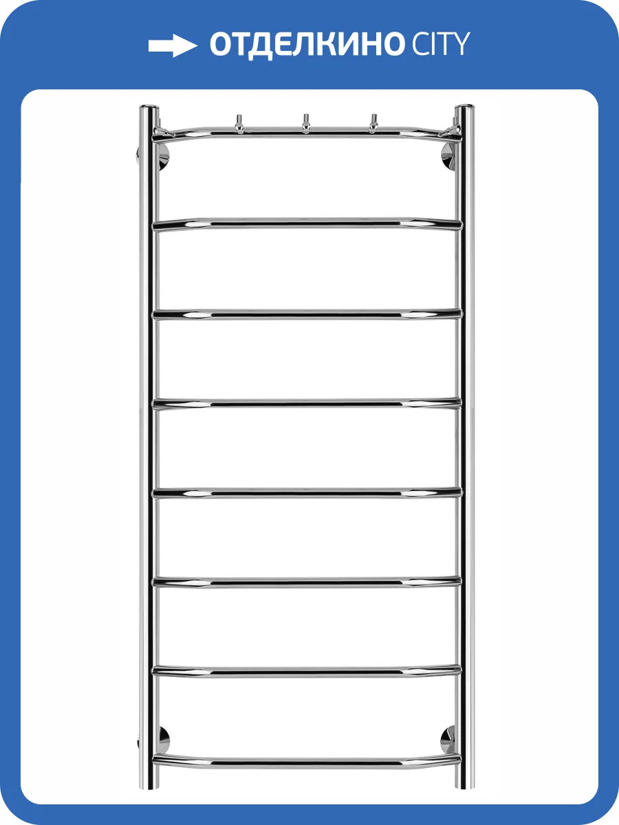 Полотенцесушитель электрический Secado Агата 4603777449742 1 К 100x60, R, хром фото 2