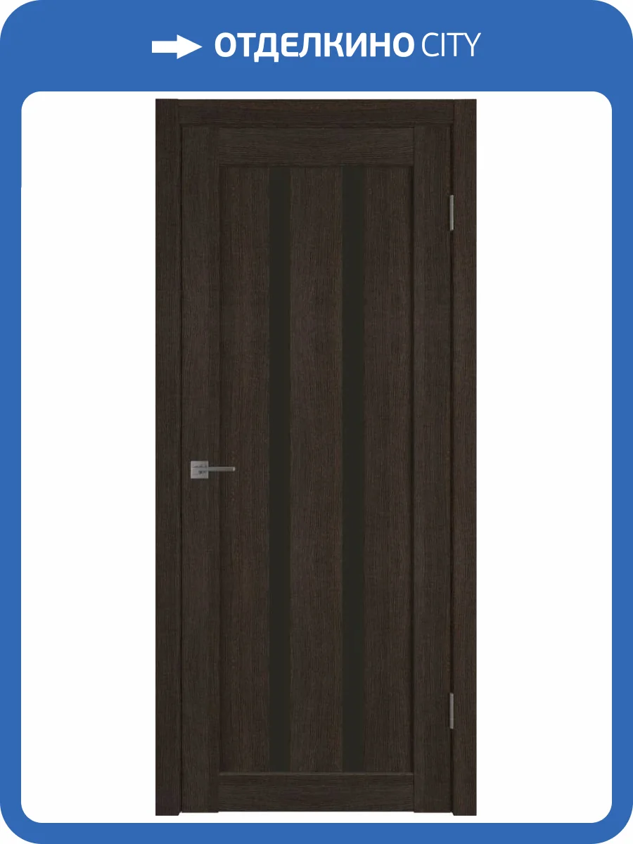 Межкомнатная дверь Владимирская Фабрика Дверей Atum 2 Wenge стекло Black Gloss 600x2000 фото 2