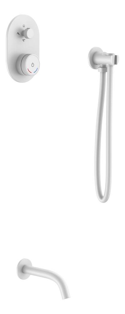 Душевой комплект Boheme Tech 154-MW Mat White