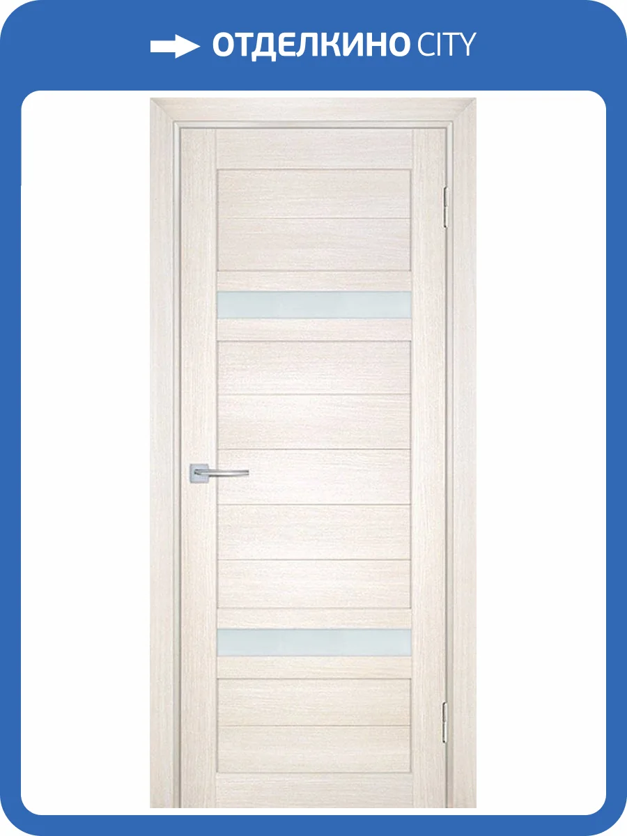 Межкомнатная дверь экошпон Мариам Техно 705, остекленная, сандал бежевый 700x2000 фото 2