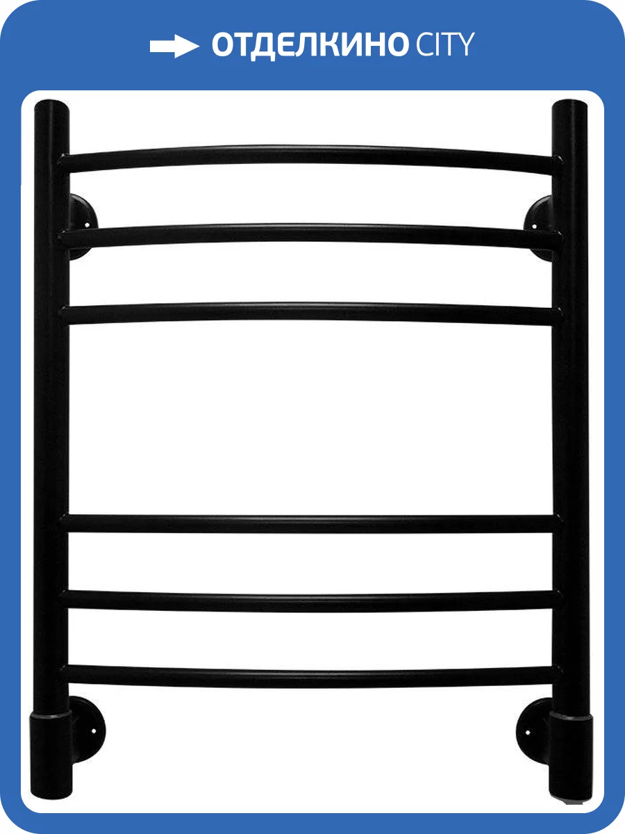 Полотенцесушитель электрический Energy Ergo 60x50 черный матовый фото 3