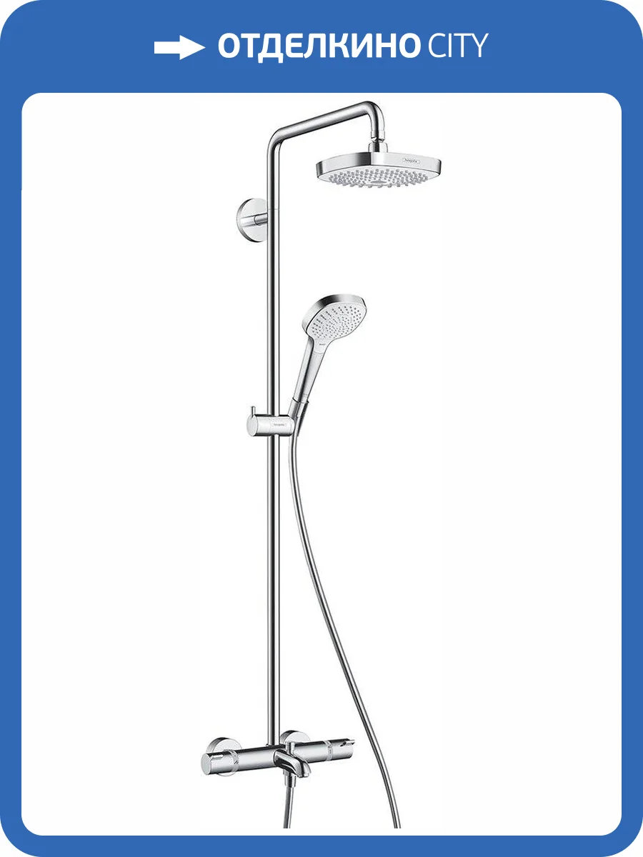 Душевая стойка Hansgrohe Croma 27352400 Select E 180 2 jet фото 3