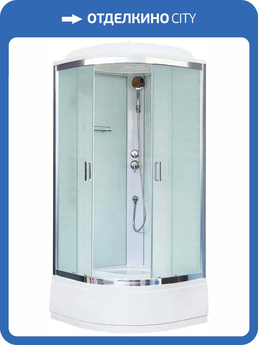 Душевая кабина Royal Bath CK RB90CK5-WC-CH с сиденьем фото 5