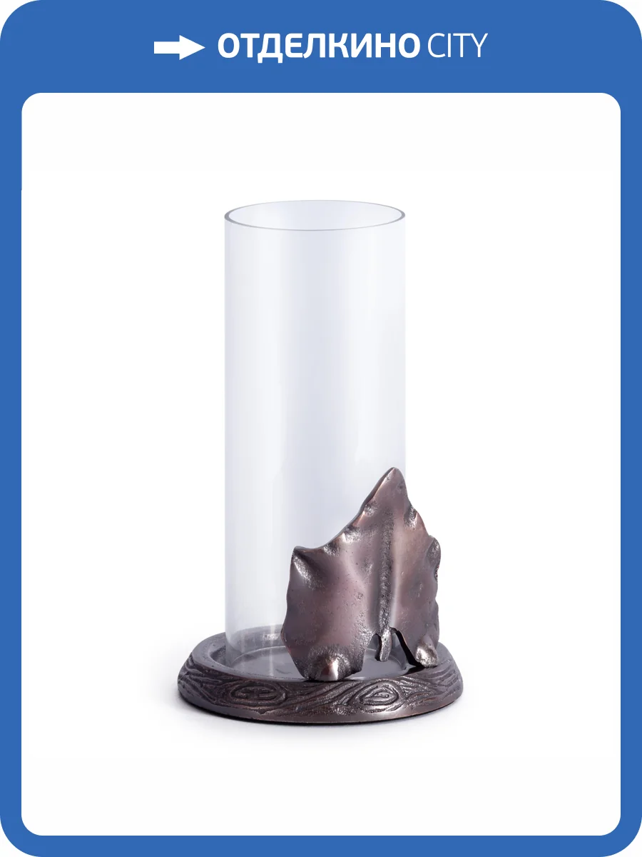 Подсвечник Tetchair Secret De Maison Leaf1 (mod. 9378) 20305 алюминиевый сплав, 12x11,5x21 см, платина, copper plating фото 5