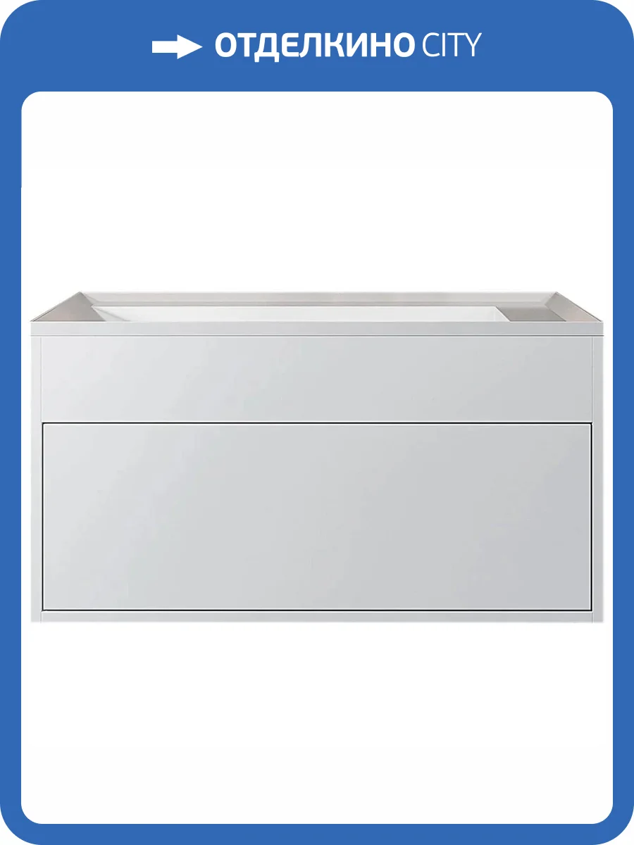 Тумба с раковиной Uperwood Lotus Premium 39340207460 подвесная, белая, 80 см фото 11