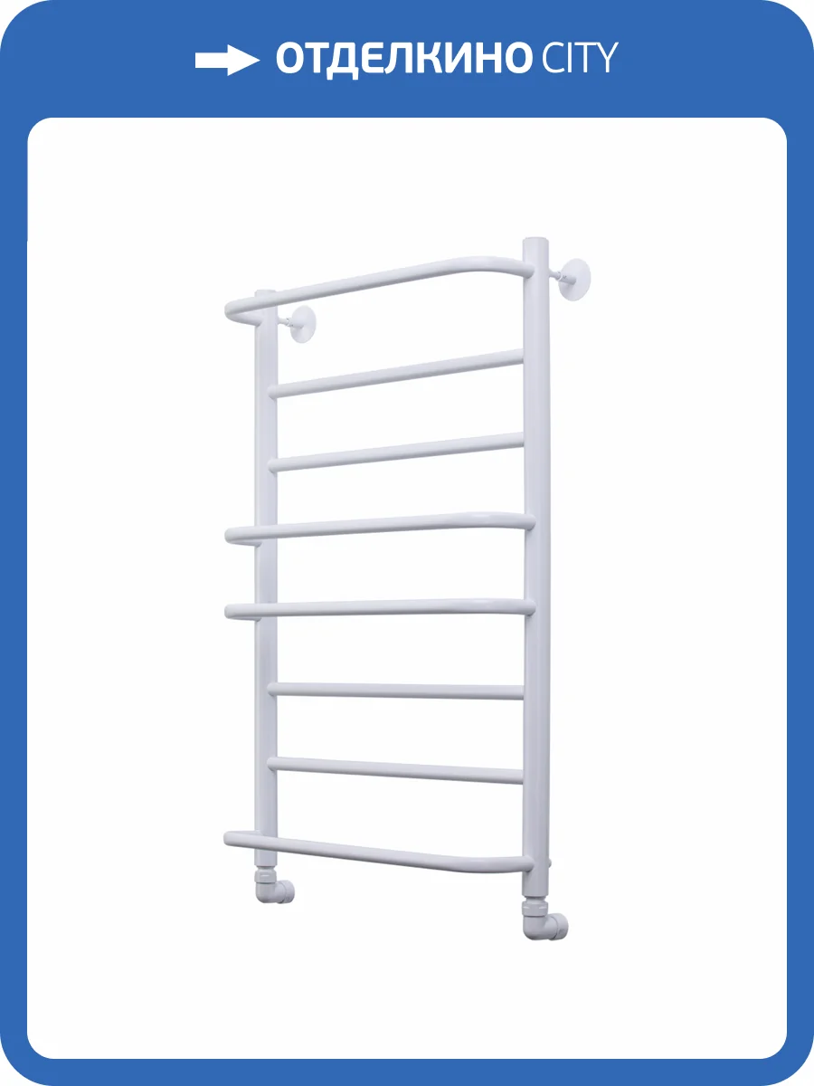 Полотенцесушитель водяной Comfysan Puro 012953 W-8 80/40 белый матовый фото 4