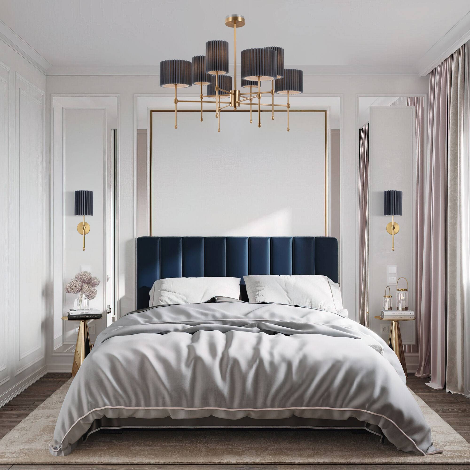 Потолочный светильник Eurosvet Notturno 60162/8 латунь Smart фото 4