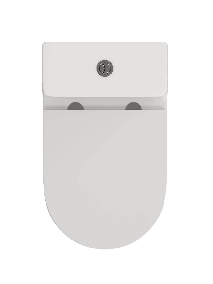 Унитаз-компакт Watersense Rita R W01656 безободковый, сиденье микролифт фото 3