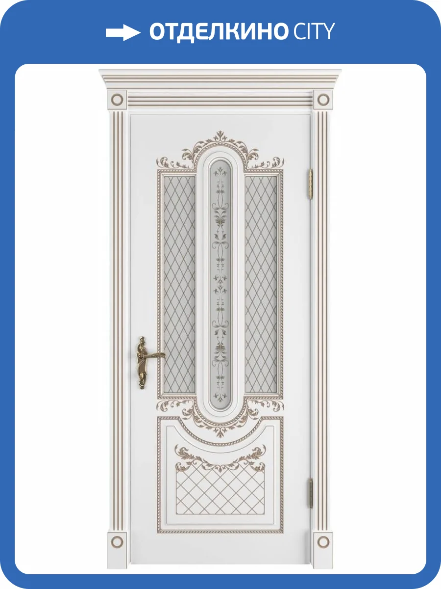 Межкомнатная дверь Владимирская Фабрика Дверей Alexandria Polar PC стекло Art Cloud 800x2000 фото 2