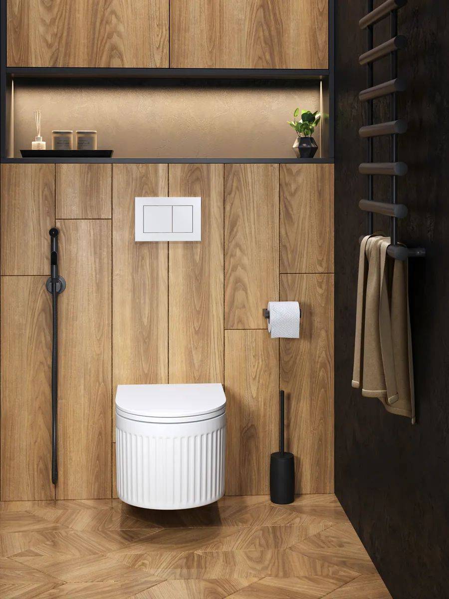 Унитаз подвесной Watersense Paula Vortex W00087 безободковый, сиденье микролифт фото 6