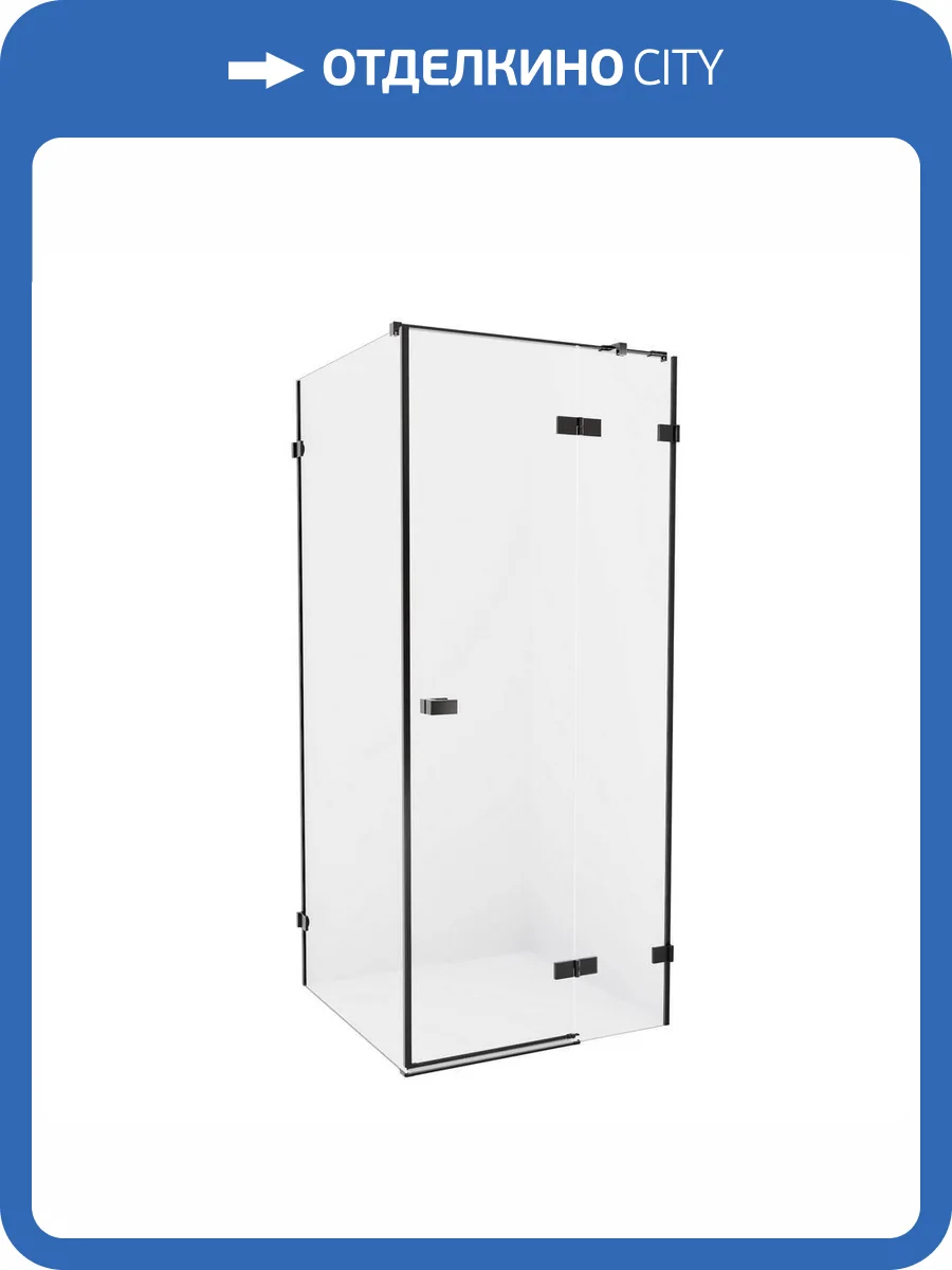 Душевое ограждение NEW TRENDY AVEXA BLACK 100x80x200 EXK-1587 (черный) фото 11