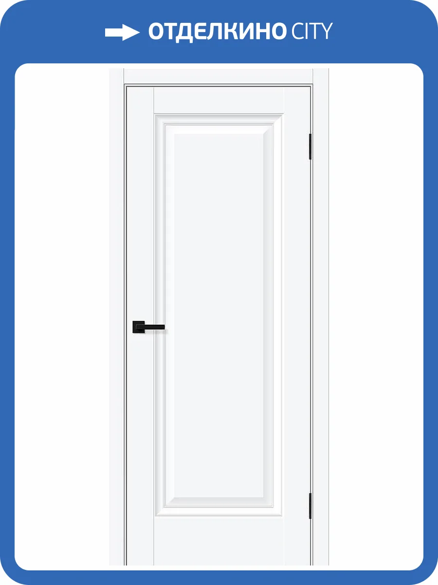 Межкомнатная дверь Bravo Прима-0 полотно White Silk 700x2000 фото 2