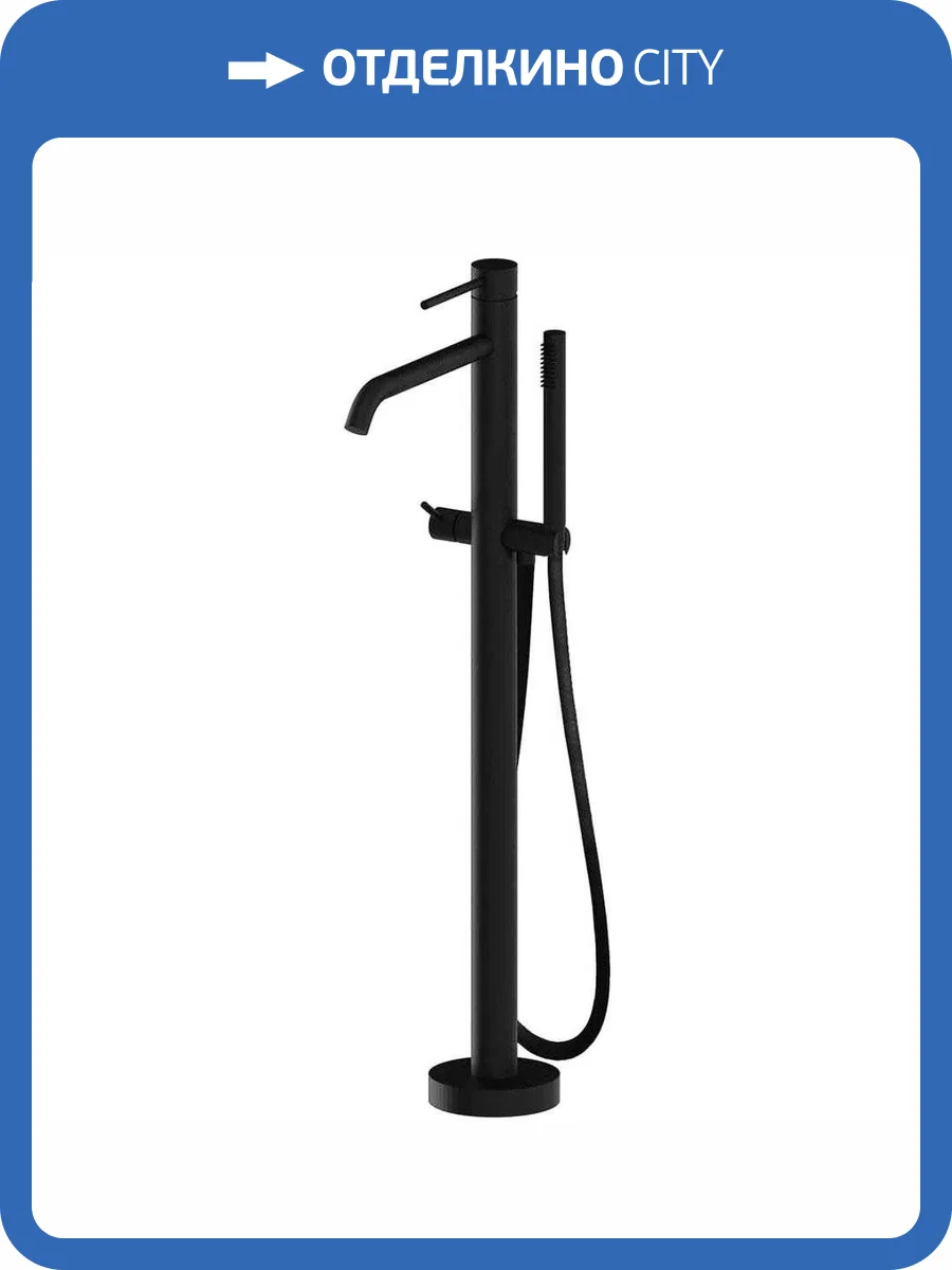 Смеситель для ванны Paffoni Light LIG032NO напольный фото 5