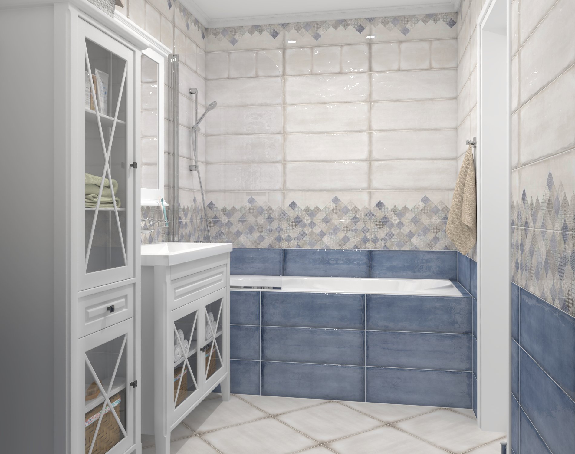 Cersanit Majolica blue фото 3