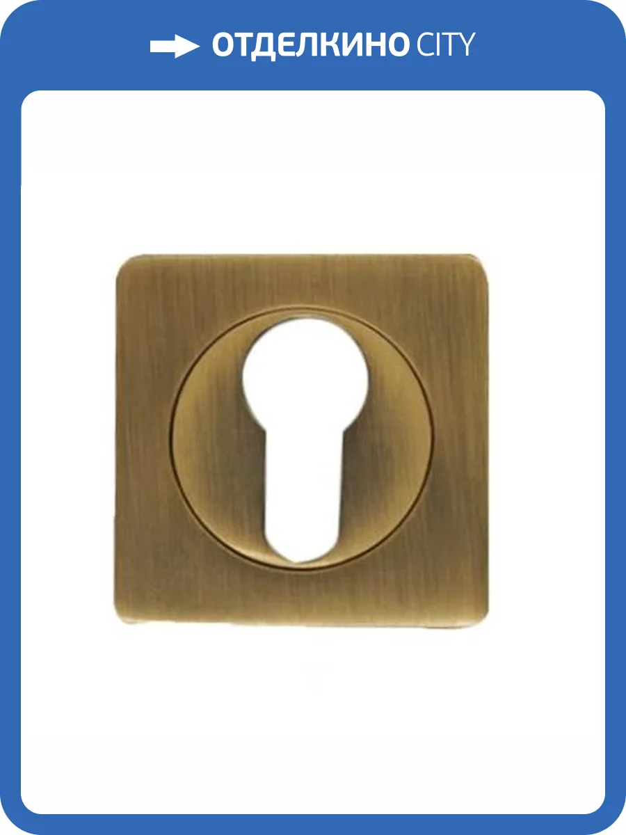 Накладка на цилиндр Vantage ET02M-2 матовая бронза фото 2