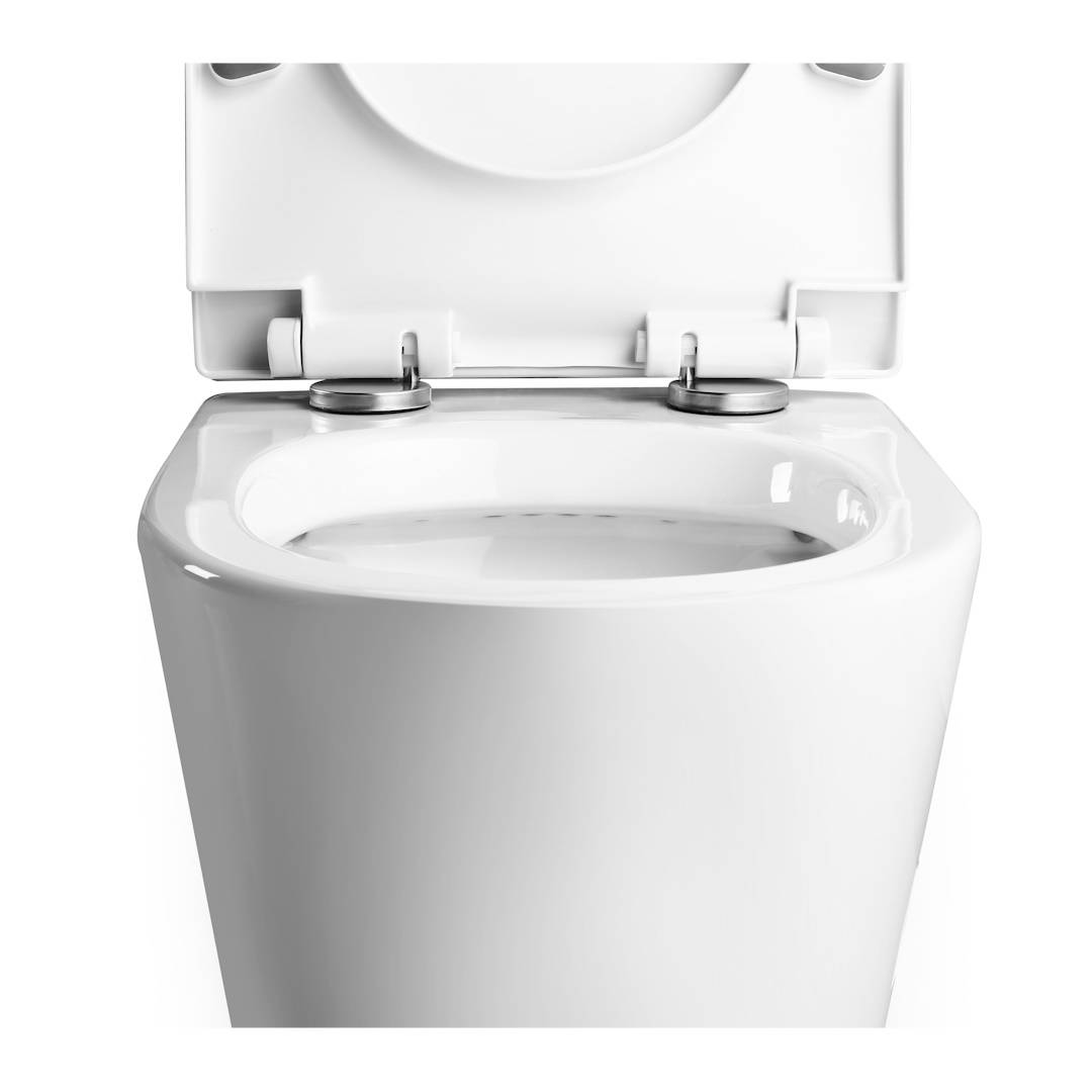 Унитаз подвесной Watersense Rita Pro W00123 безободковый, сиденье микролифт фото 6