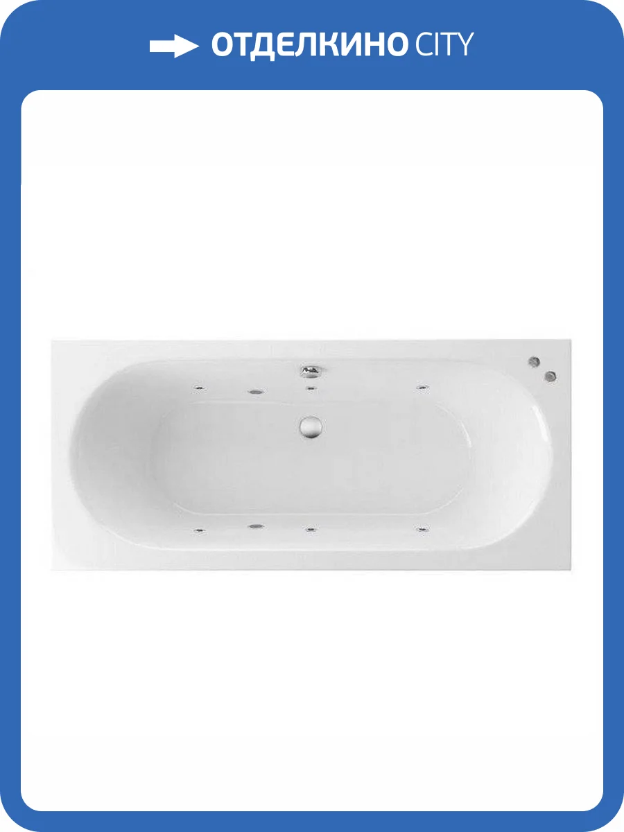 Акриловая ванна Excellent Oceana Slim SOFT WAEX.OCE18S.SOFT.CR 180x80 хром фото 7