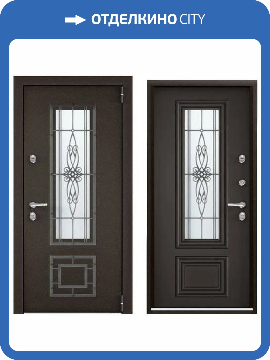 Входная стальная дверь Torex SNEGIR PRO-C MP 961352 Букле коричневый/ЛКП Бруно 2000x880 фото 2