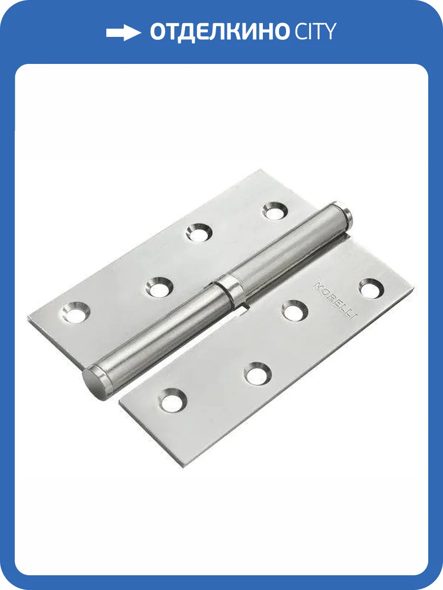 Петля дверная левая Morelli MSD 100X70X2.5 PC L хром фото 3