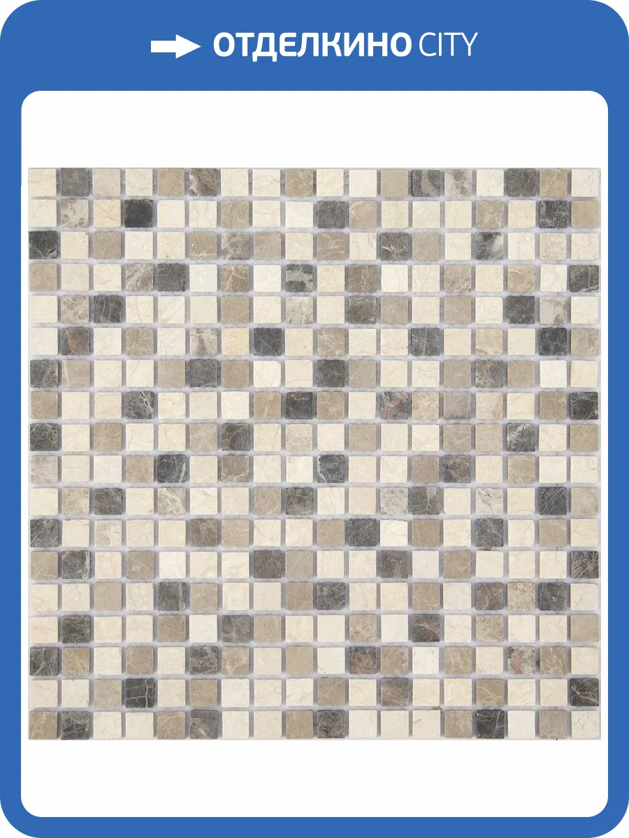 Мозаика LeeDo Pietrine 4 Pietra Mix 1 Mat (1.5x1.5) 30.5x30.5 фото 2