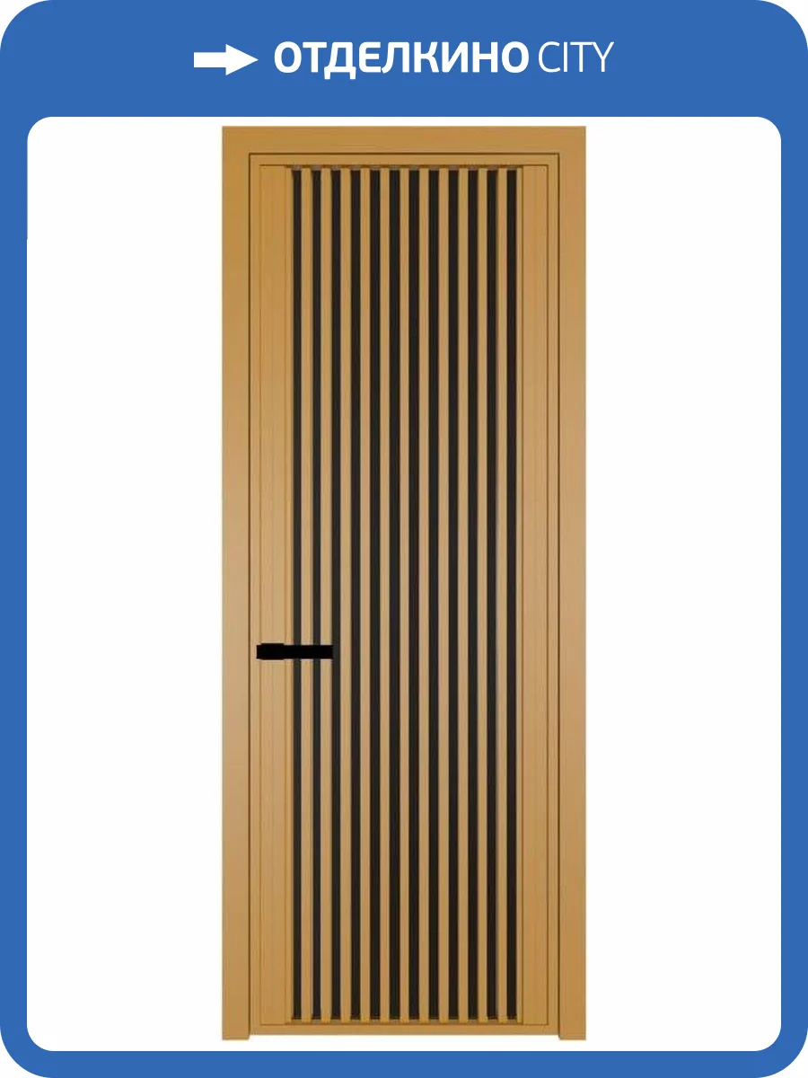 Межкомнатная дверь Profil Doors 3 AGP цвет профиля Золото, стекло безопасное 6 мм монохром черный 800x2000 фото 2