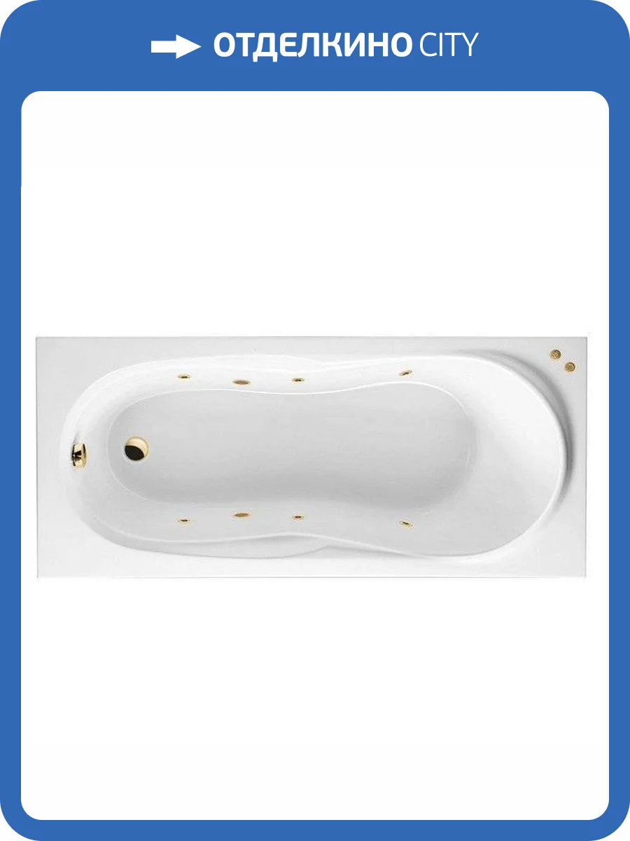 Акриловая ванна Excellent Sekwana SOFT WAEX.SEK17.SOFT.GL 170x75 золото фото 4