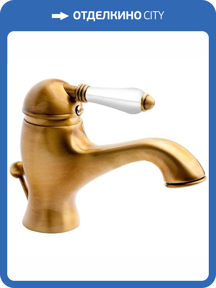 Смеситель для раковины Nicolazzi Classica Lusso 3402BZ76 с д/к бронза фото 3