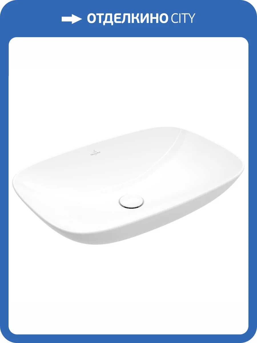Раковина Villeroy&Boch Loop & Friends 4A500001 63 см, альпийский белый фото 7