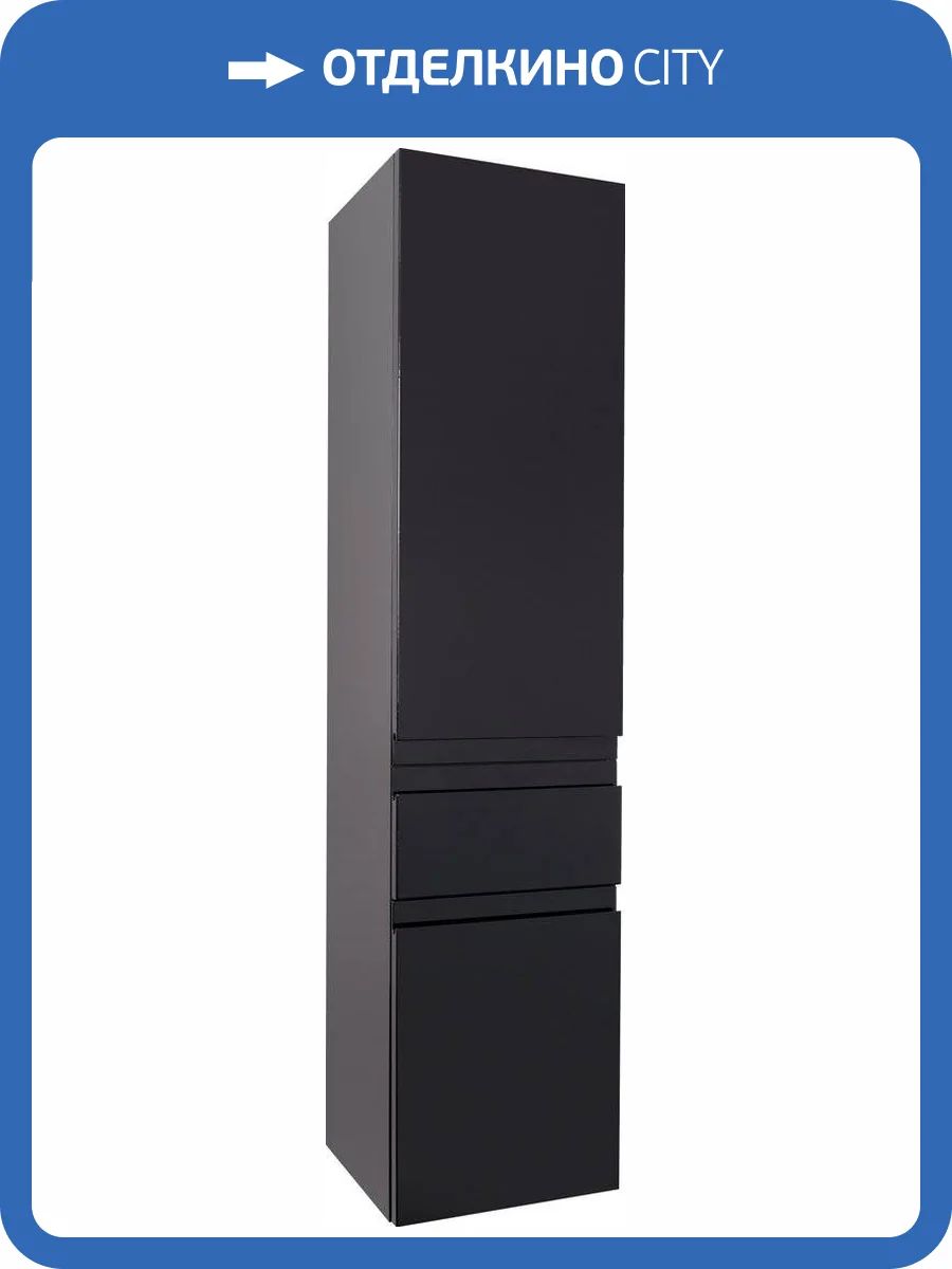 Шкаф-пенал Jacob Delafon Madeleine EB2069D-J53 R черный матовый фото 3