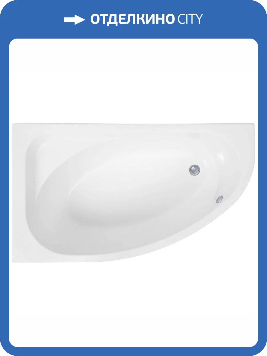 Акриловая ванна Aquanet Mia 246817 140x80 левая, с каркасом фото 5