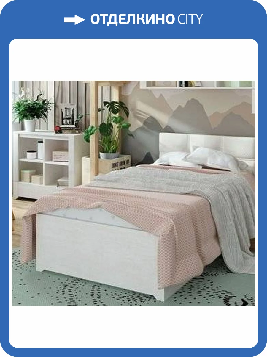 Кровать ИЖМЕБЕЛЬ Твист 00-00012295 04 90х200 фото 2