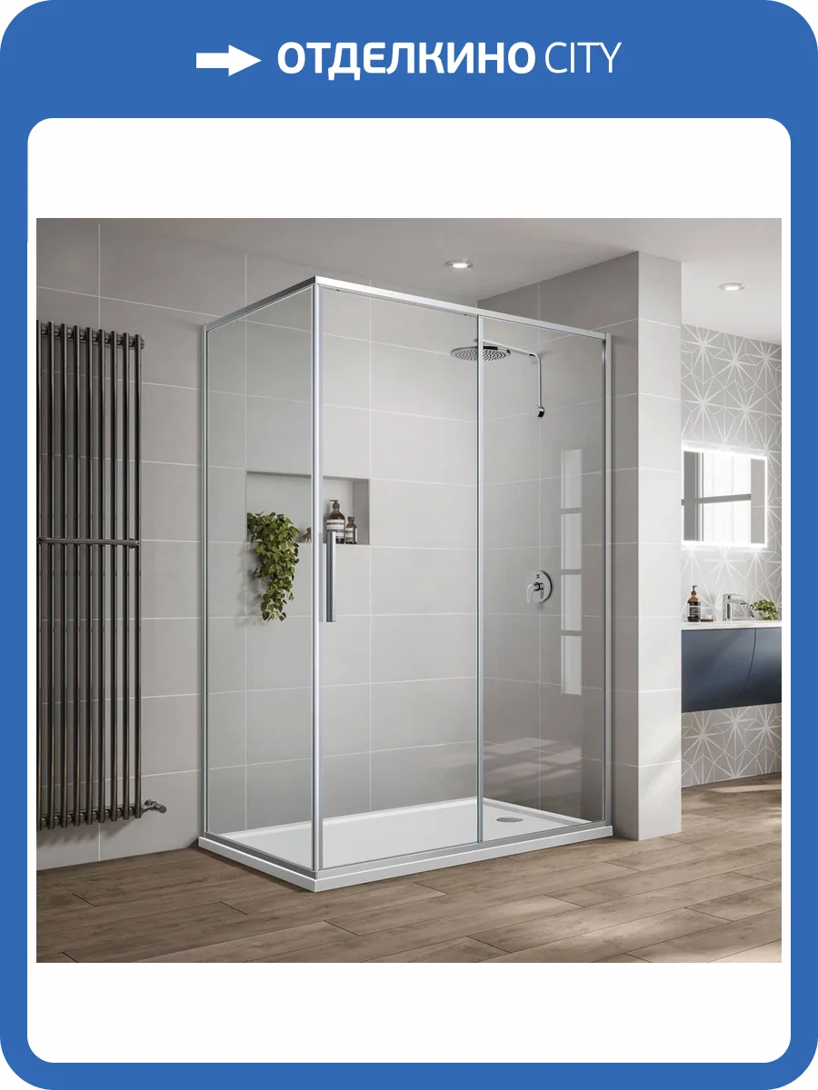 Душевой уголок Vincea Slim-U VSR-2SU9012CL, 1200*900, хром, стекло прозрачное фото 11