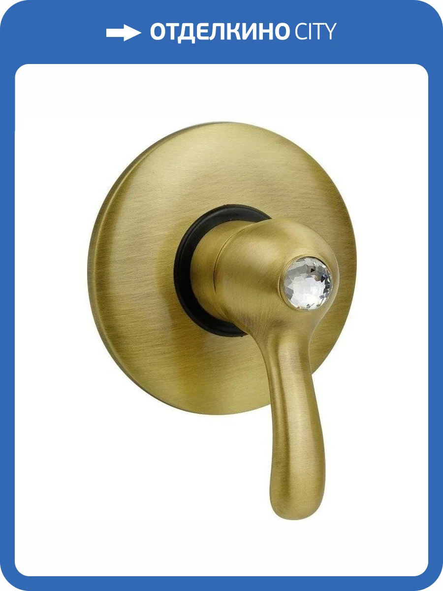 Смеситель для душа Migliore Lem Swarovski 18878 с внутренней частью, бронза фото 3