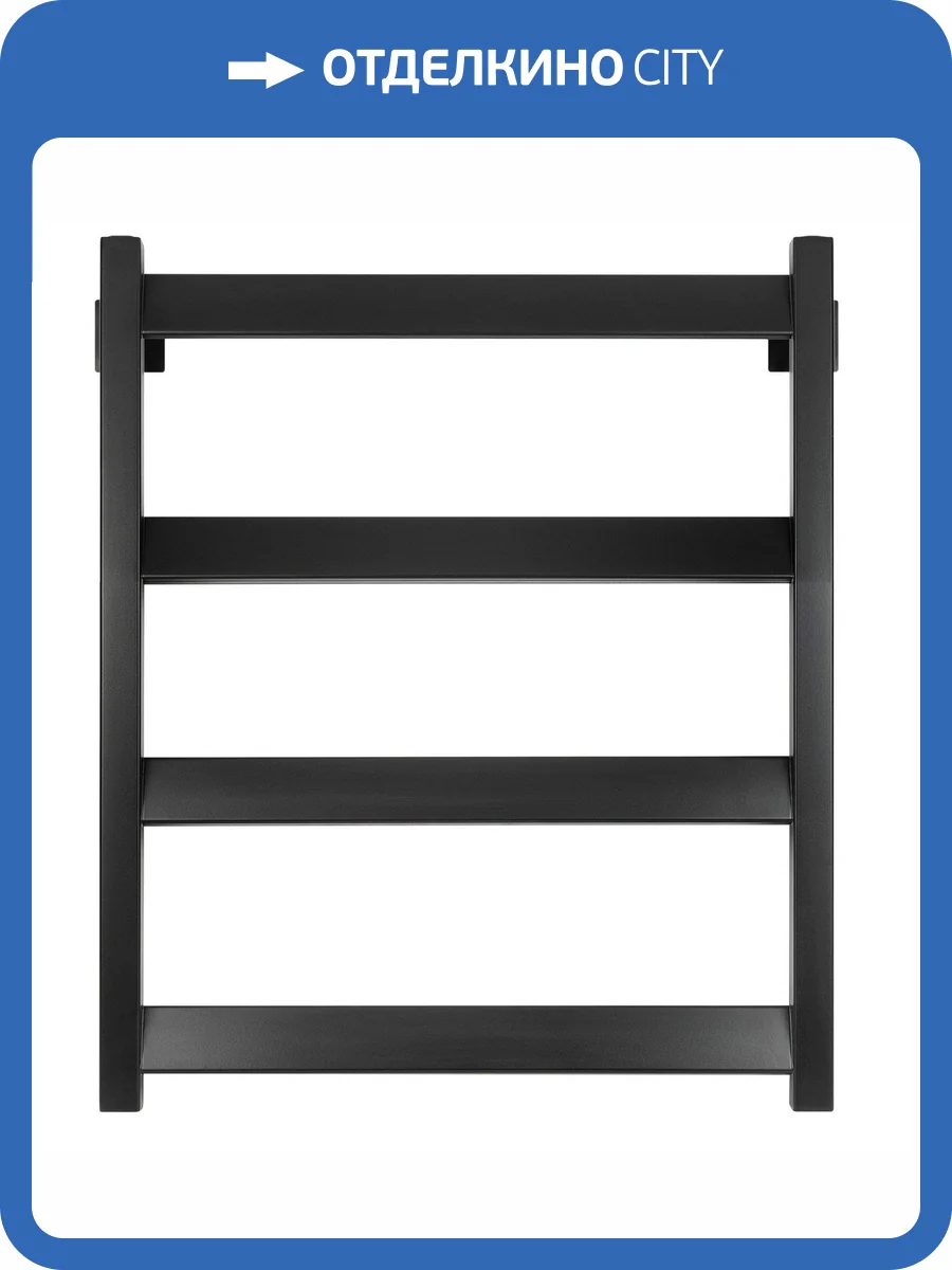 Полотенцесушитель водяной Secado Комано 4673739251751 Grado 60x60, черный матовый, с комплектом подключения фото 3