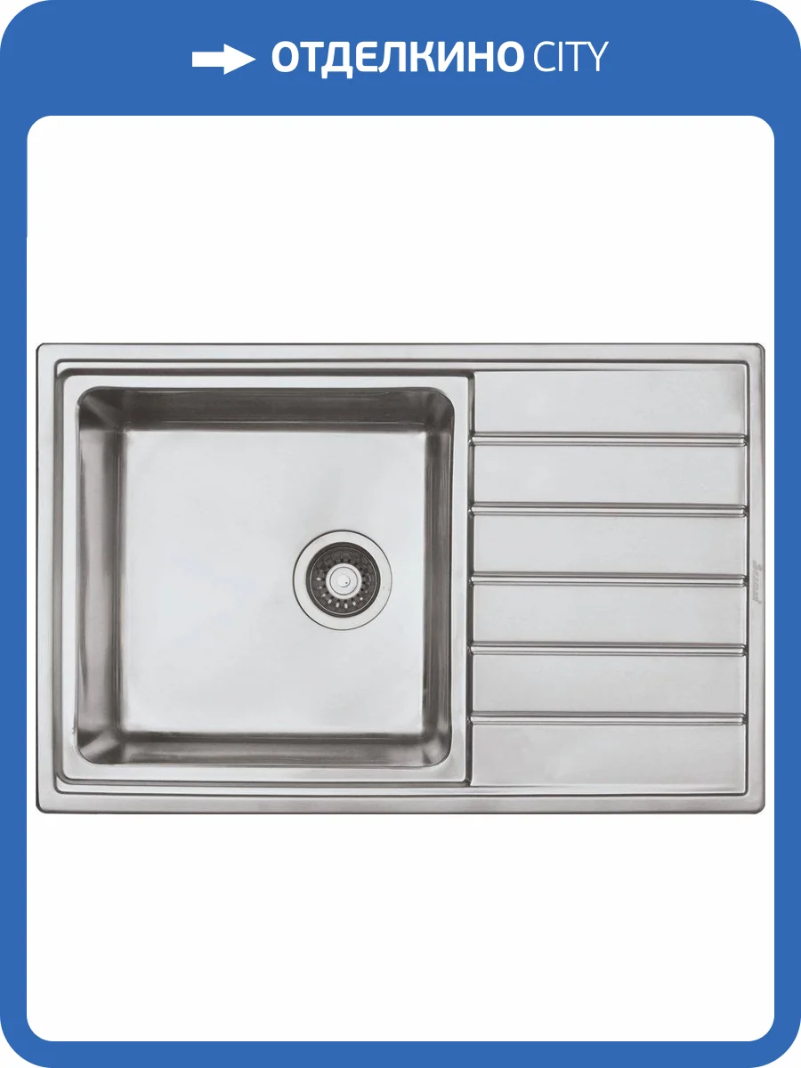 Мойка кухонная Seaman Eco Roma SMR-7850A без отверстий фото 3