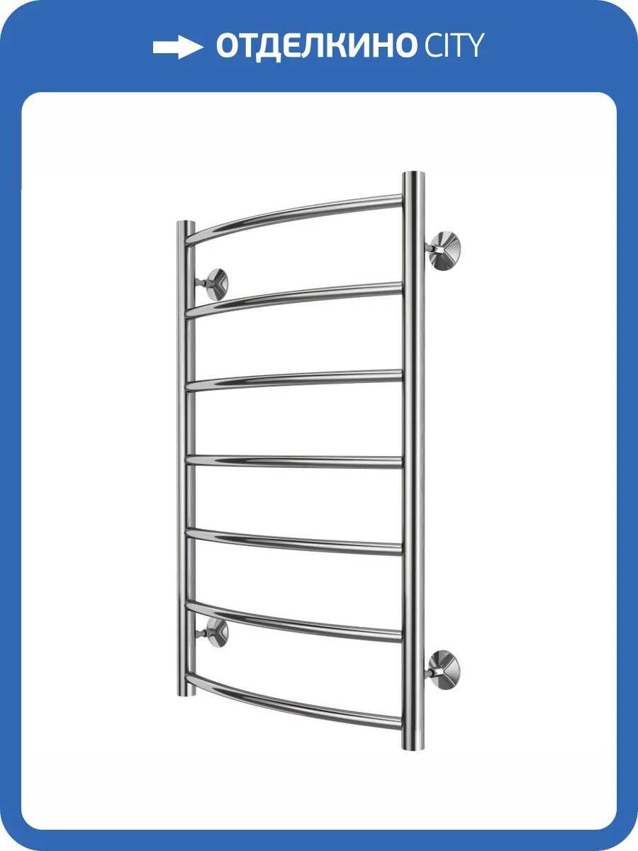 Полотенцесушитель водяной Larusso Классик П7 4670078535283 500x800 хром фото 4