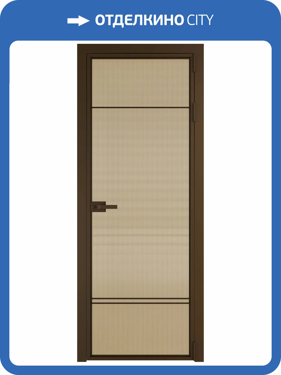 Межкомнатная дверь Profil Doors 4 AX цвет профиля Деорэ, стекло безопасное 6 мм мору золото 800x2000 фото 2