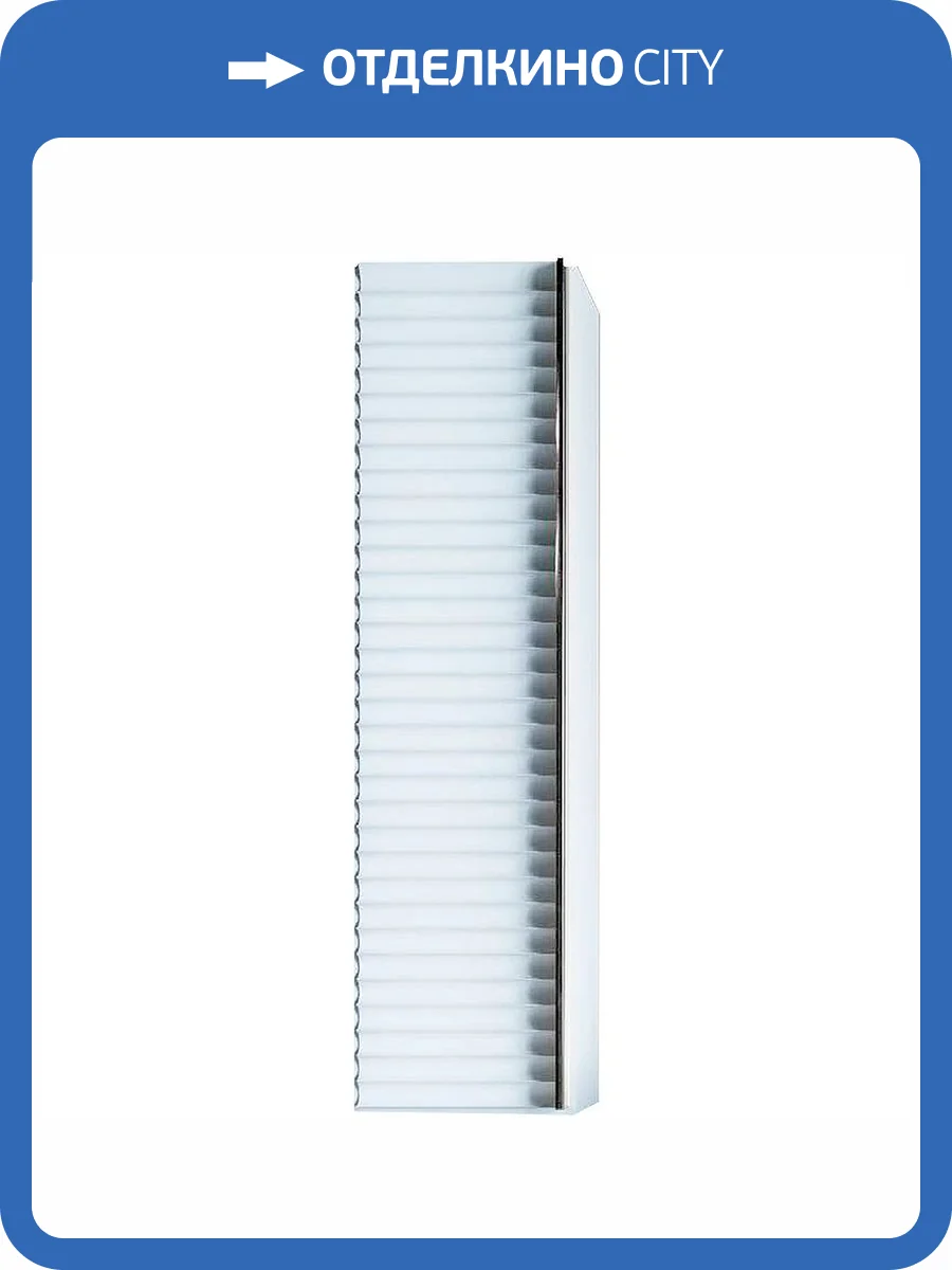 Шкаф-пенал Armadi Art Vallessi Avantgarde 846-WCR белый хром без ножек фото 3