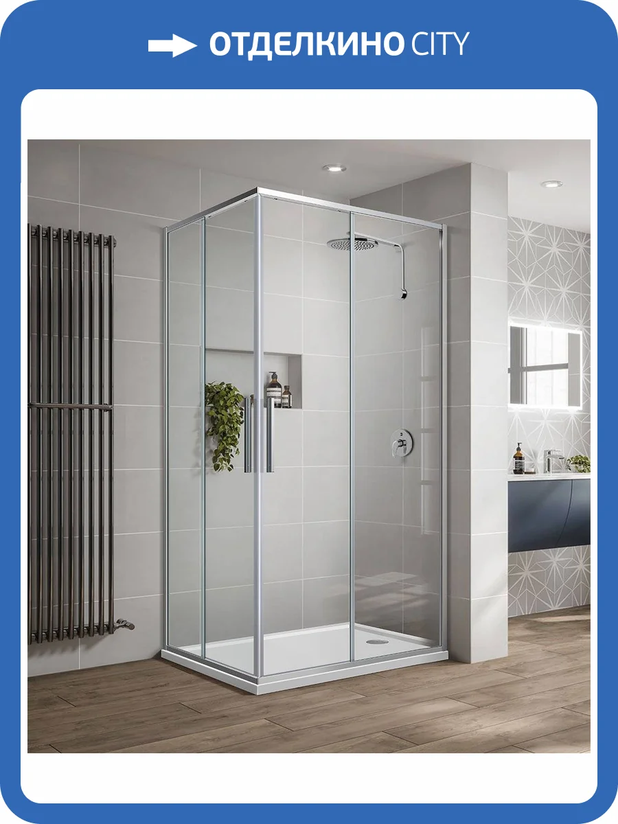 Душевой уголок Vincea Slim-U VSS-2SU900CL, 900*900, хром, стекло прозрачное фото 11