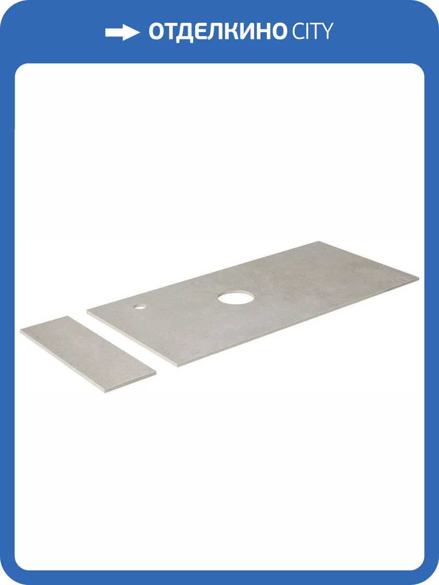 Столешница с полкой Aquanet Nova Lite Loft 90 L 261854 серый фото 6