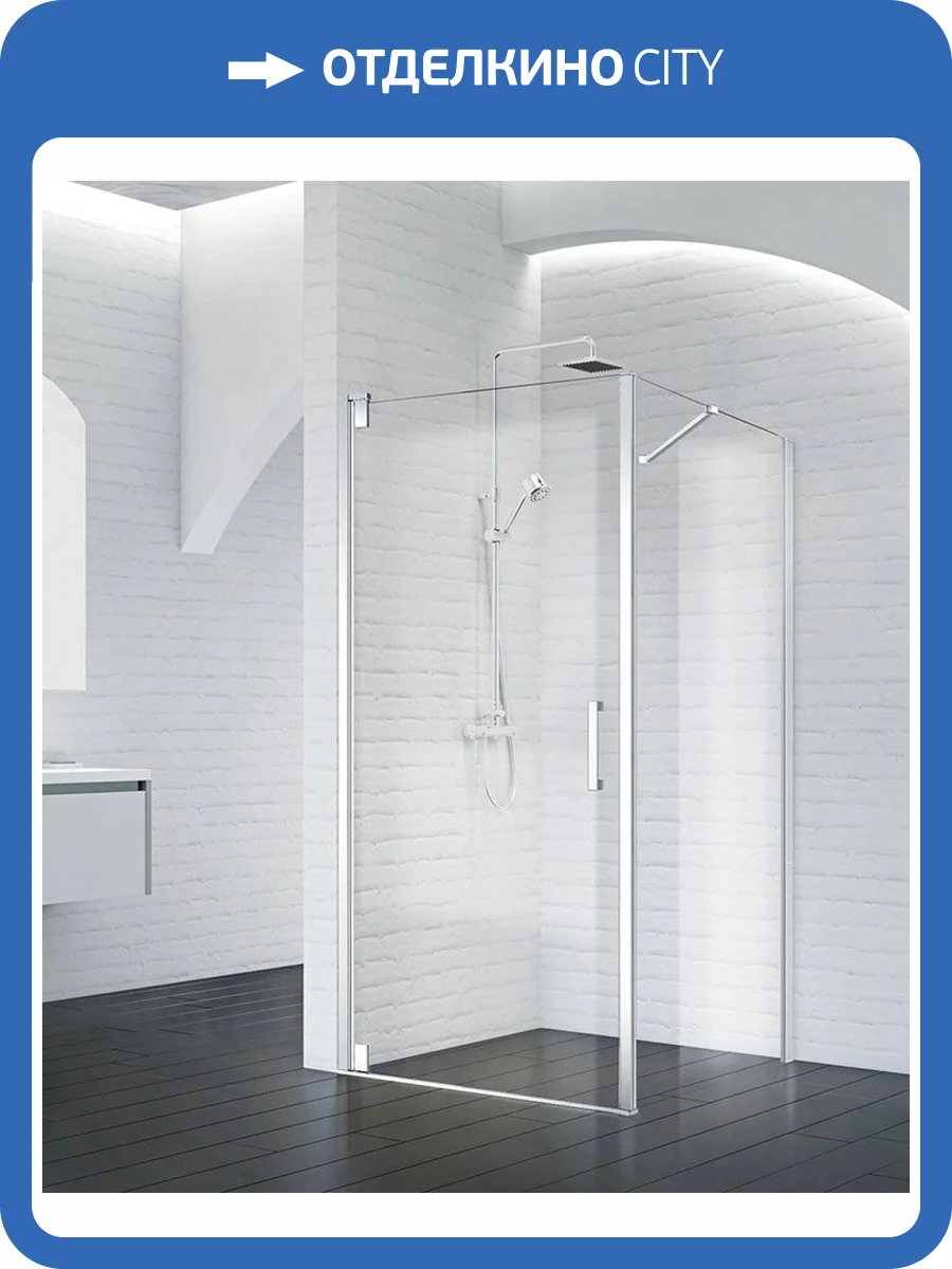 Душевой уголок BelBagno Marmi AH-1-80/100-C-Cr фото 4