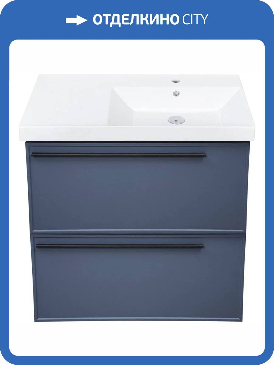 Тумба с раковиной La Fenice Elba FNC-01-ELB-BG-90-2 Синий L фото 4