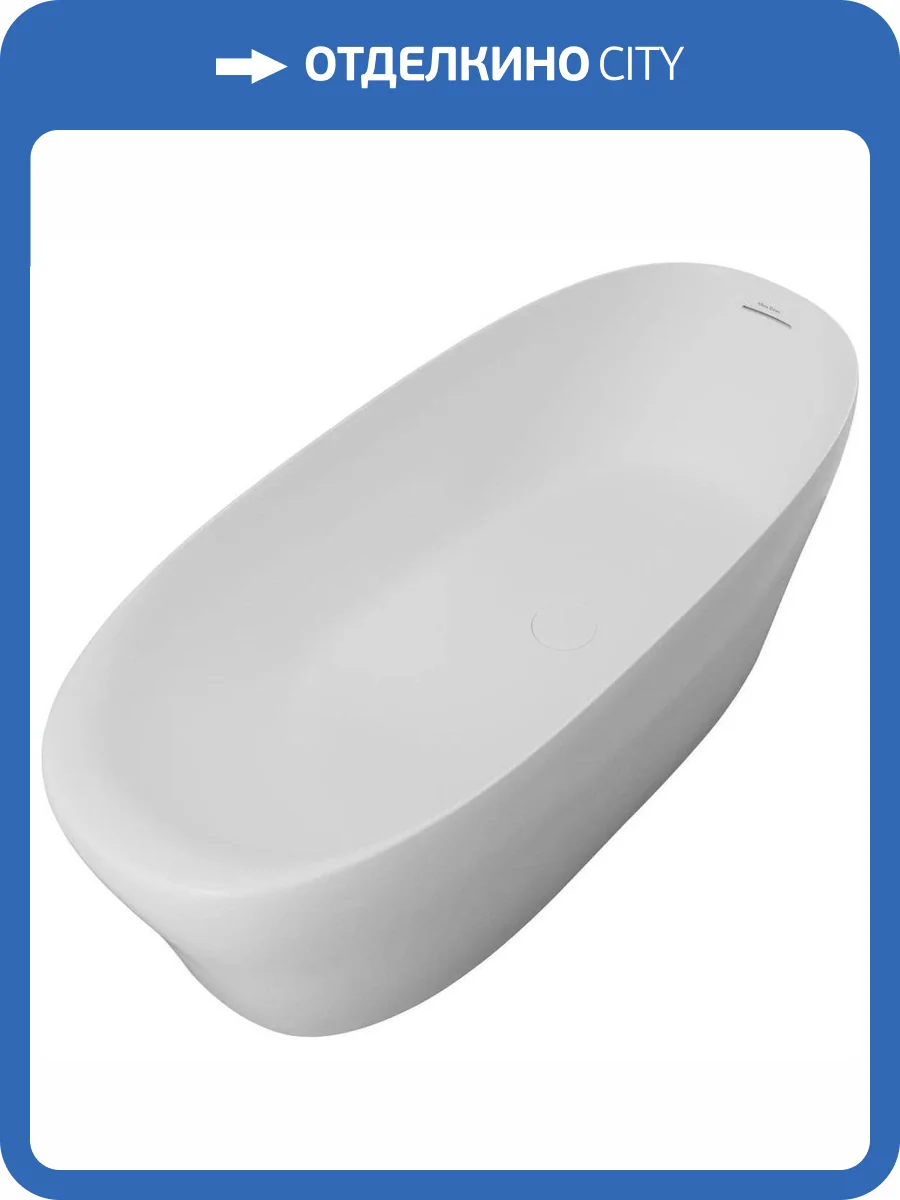 Ванна из искусственного камня Allen Brau Krion Neo XL 2.35002.21 180x80 белая матовая фото 12