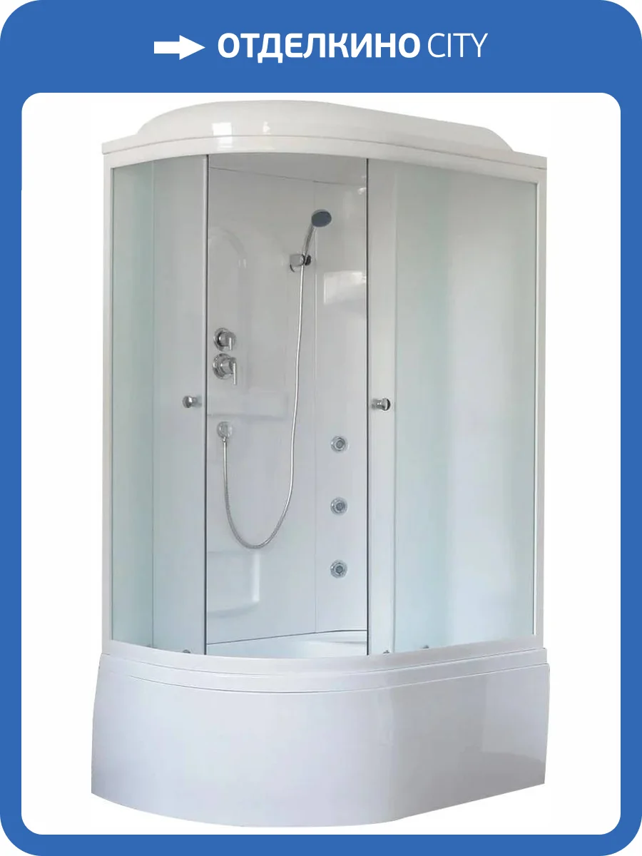 Душевая кабина Royal Bath BK RB8120BK2-M-R с высоким поддоном, с сиденьем фото 4